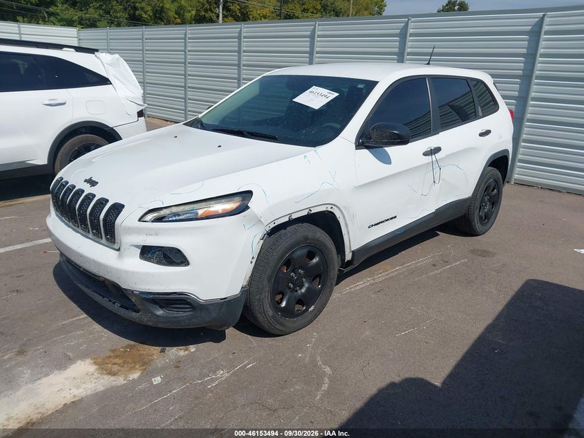 Vin: 1c4pjlab8fw579130, lot: 46653293, jeep cherokee sport 20152