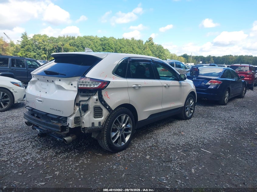 Vin: 2fmtk4k87fbb88178, lot: 46653361, ford edge titanium 20154