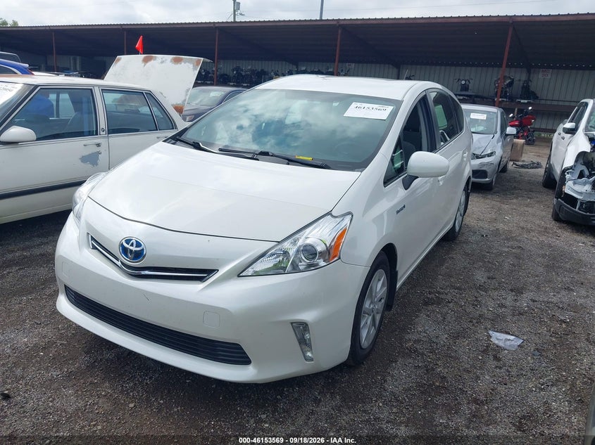 Vin: jtdzn3eu8c3080088, lot: 46653368, toyota prius v three 20122