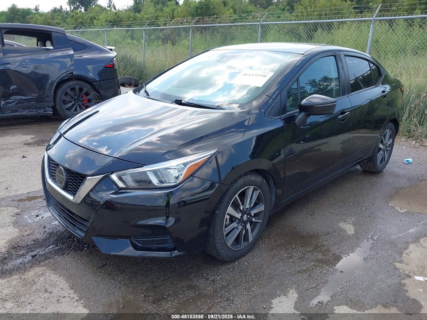 Vin: 3n1cn8ev6ml871725, lot: 46653397, nissan versa sv xtronic cvt 20212