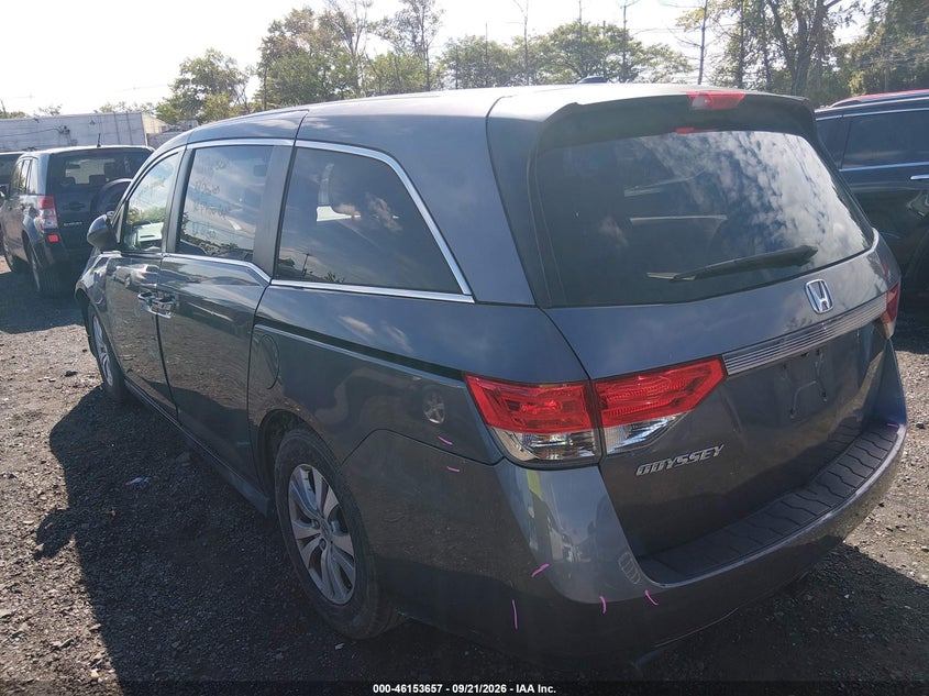 Vin: 5fnrl5h69fb032475, lot: 46653456, honda odyssey ex-l 20153