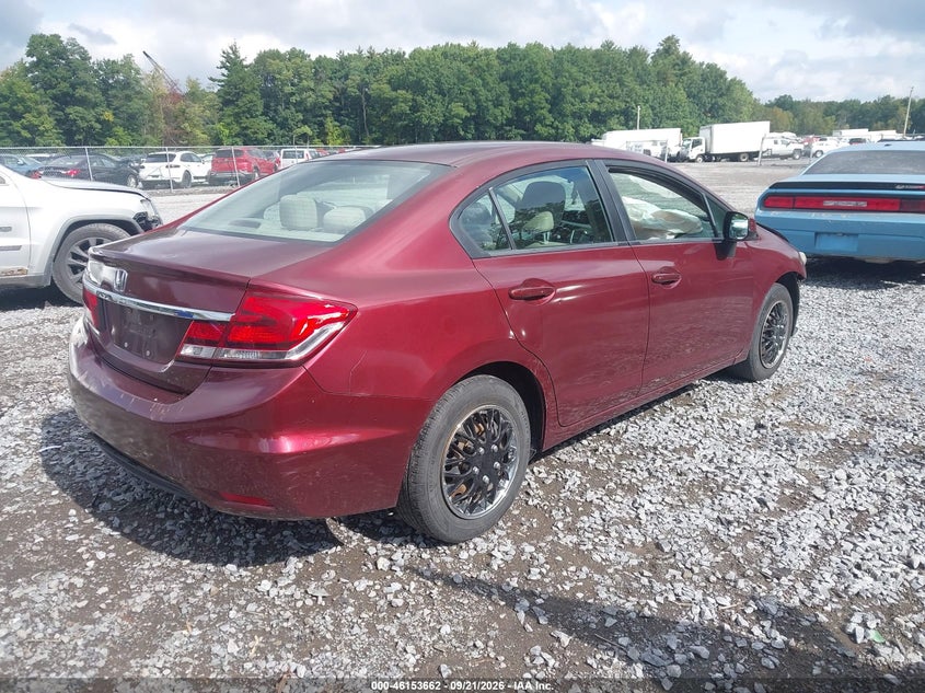 Vin: 2hgfb2f58dh511915, lot: 46653461, honda civic lx 20134