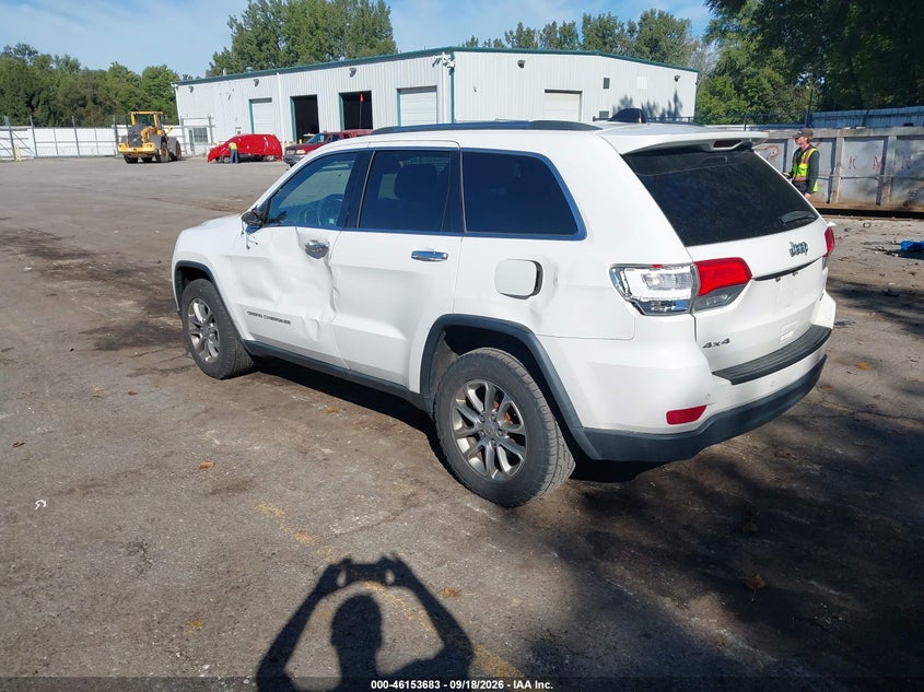 Vin: 1c4rjfbg8fc161852, lot: 46653482, jeep grand cherokee limited 20153