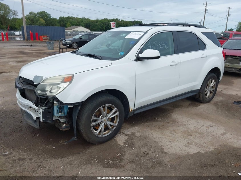 2016 Chevrolet Equinox Lt, Удар спереди, IAAI, VIN 2GNFLFEKXG6134666 — фото 2