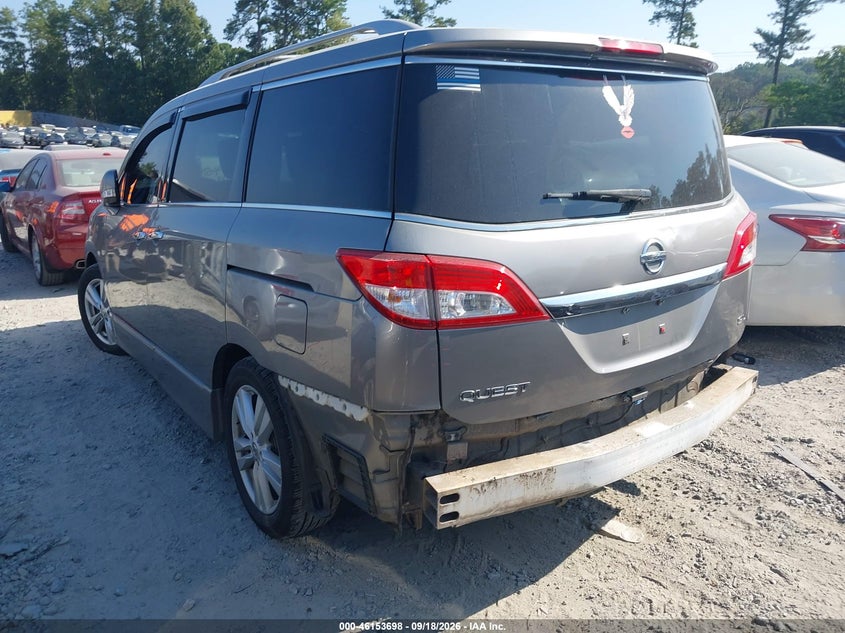 Vin: jn8ae2kpxd9060515, lot: 46653497, nissan quest sl 20133