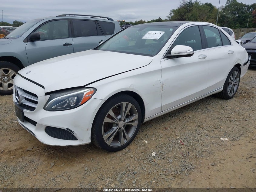 Vin: 55swf4kb7fu084048, lot: 46653520, mercedes-benz c 300 4matic 20152