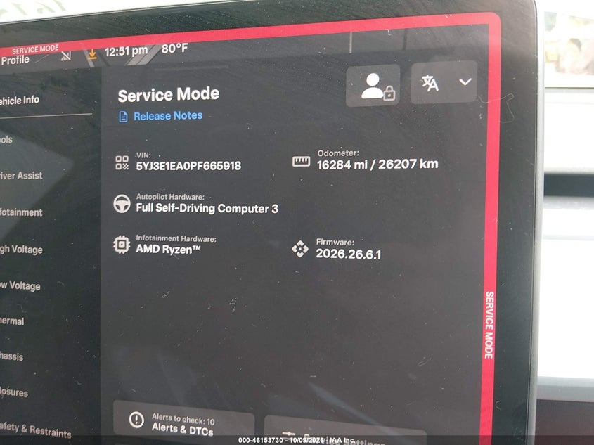 TESLA MODEL 3 2023 VIN 5YJ3E1EA0PF665918