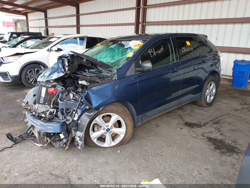 Vin: 2fmpk3g95jbc22317, lot: 46653537, ford edge se 20182