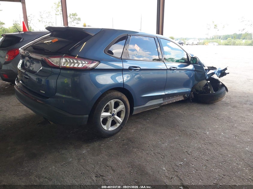 Vin: 2fmpk3g95jbc22317, lot: 46653537, ford edge se 20184