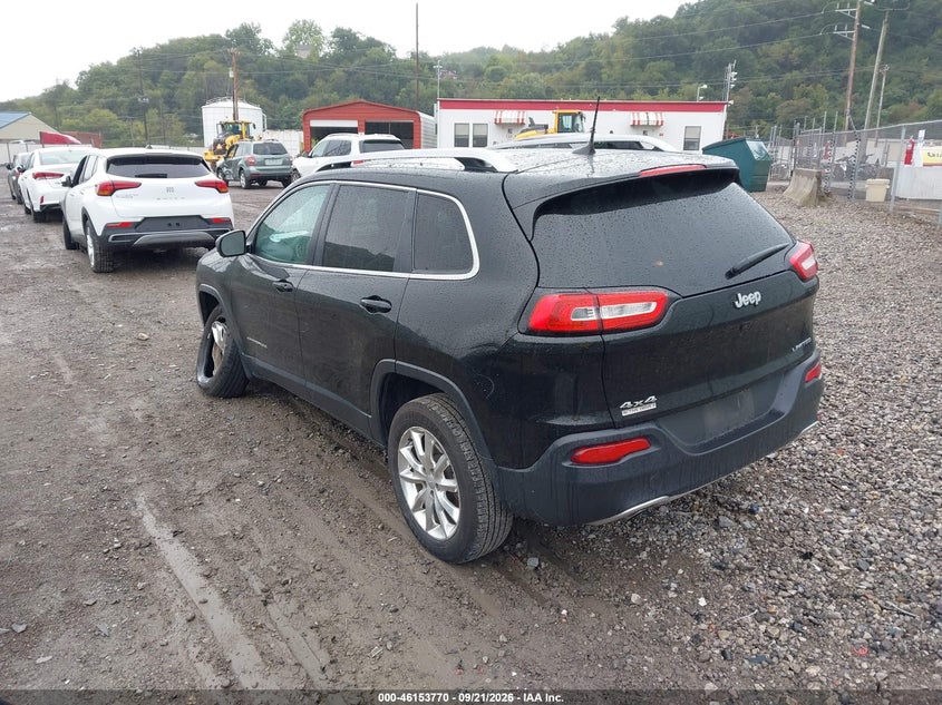 Vin: 1c4pjmdb9hw655720, lot: 46653570, jeep cherokee limited 4x4 20173