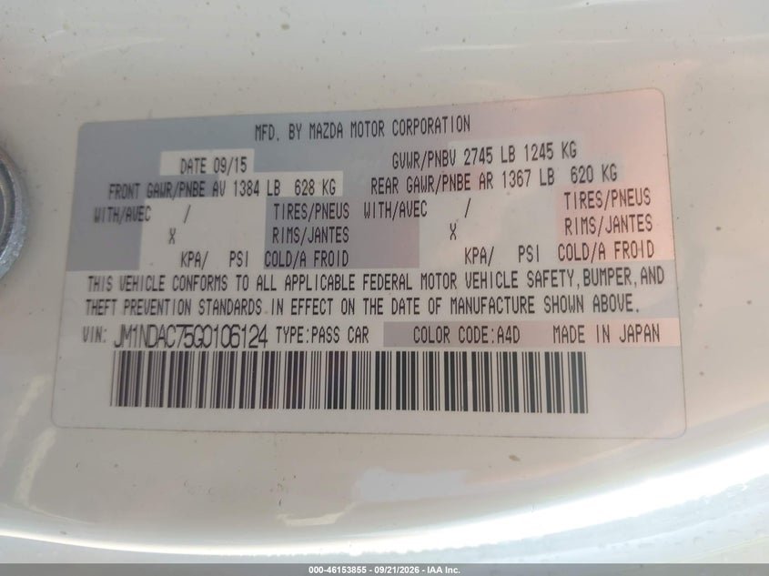 MAZDA MX-5 MIATA - zdjęcie 9