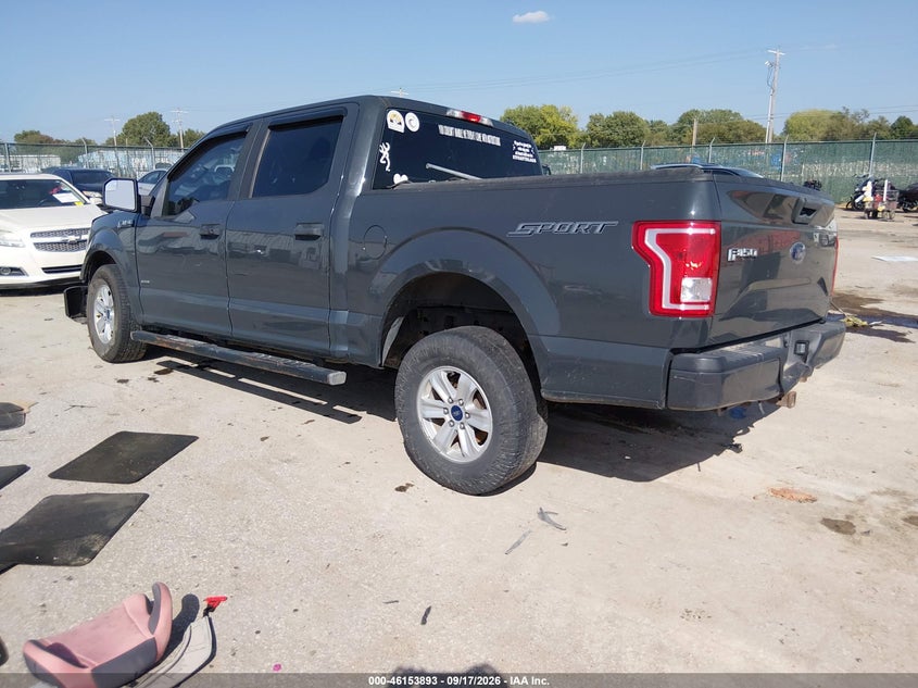 Vin: 1ftew1cp3gkd64429, lot: 46653692, ford f-150 xl 20163