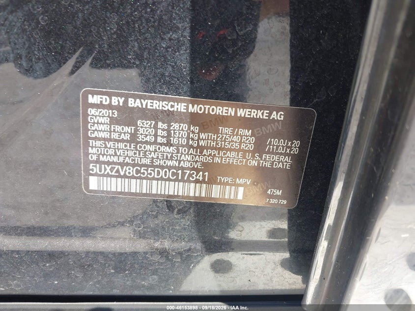 2013 BMW X5 XDRIVE50I · Фото 9