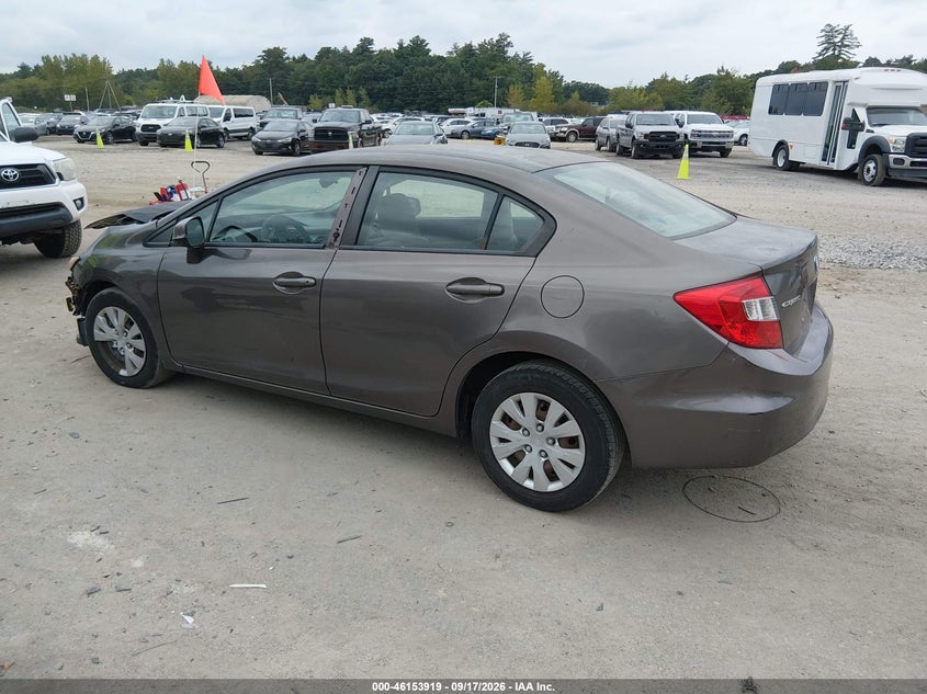 Vin: 2hgfb2f57ch529269, lot: 46653718, honda civic lx 20123