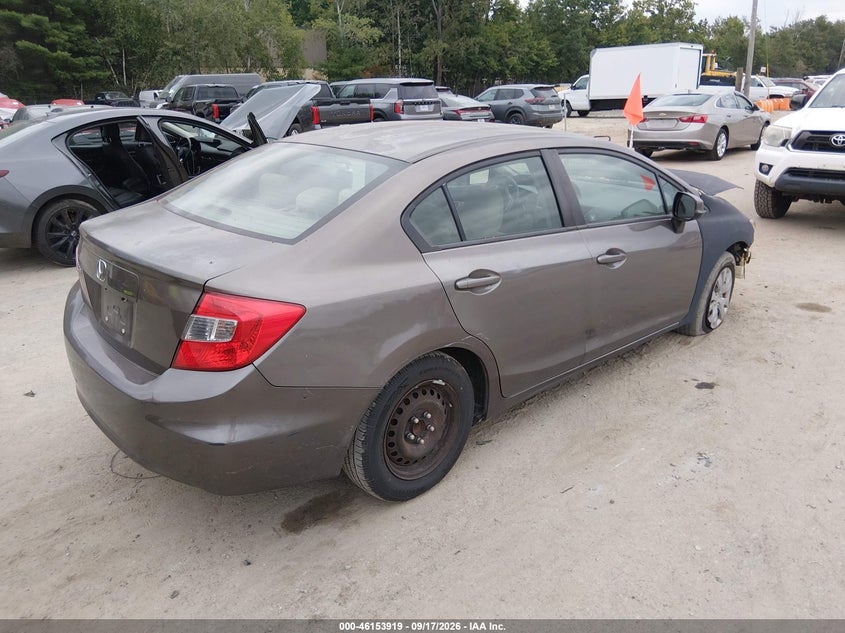 Vin: 2hgfb2f57ch529269, lot: 46653718, honda civic lx 20124