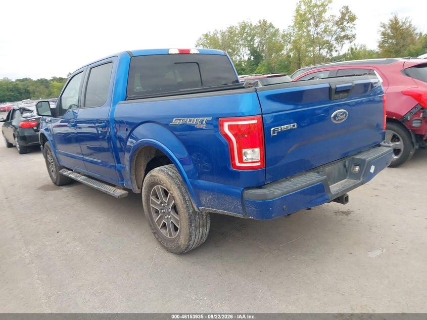 Vin: 1ftew1ef4hfa22972, lot: 46653734, ford f-150 xlt 20173