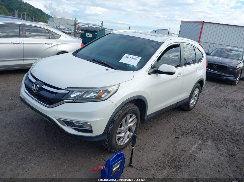 Vin: 5j6rm4h79fl020267, lot: 46653750, honda cr-v exl 20152