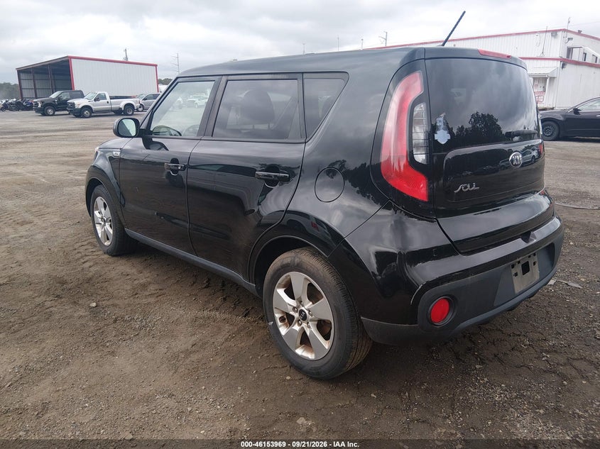 Vin: kndjn2a26j7593387, lot: 46653768, kia soul 20183