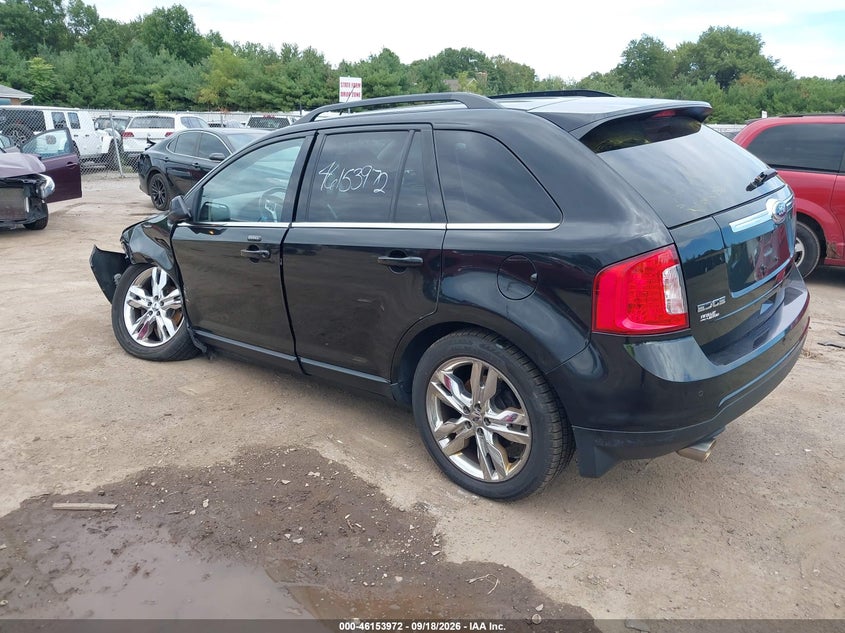 Vin: 2fmdk4kcxdbc38318, lot: 46653771, ford edge limited 20133