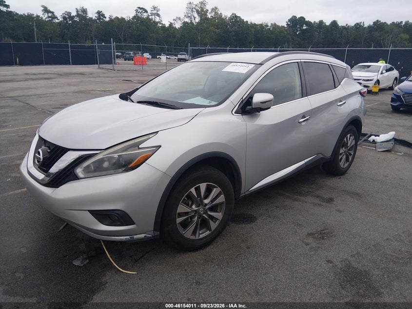 Vin: 5n1az2mg8jn122411, lot: 46653810, nissan murano sv 20182