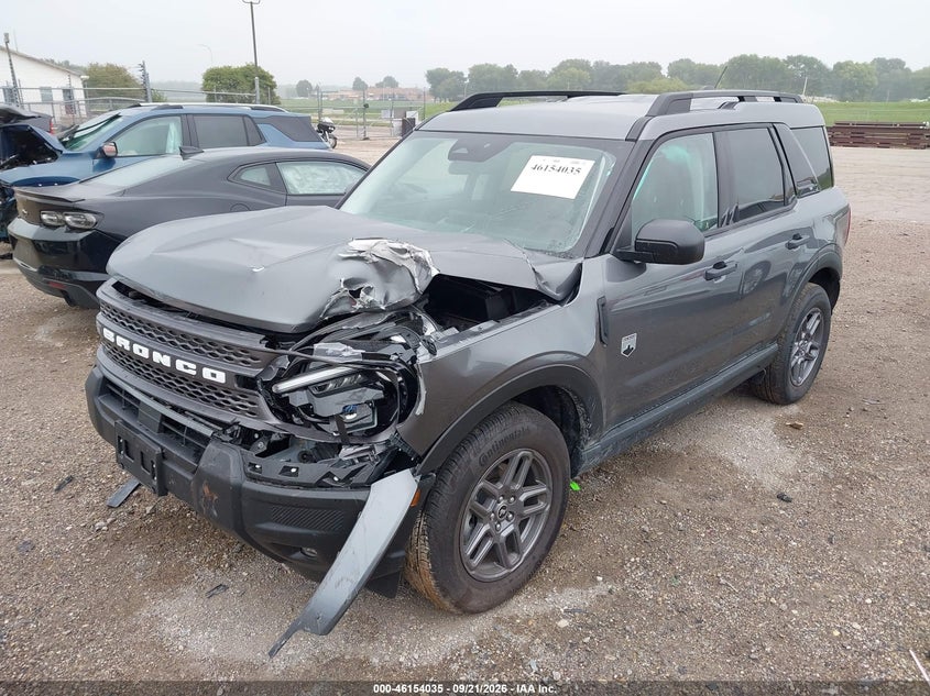 Vin: 3fmcr9bn3srf55099, lot: 46653834, ford bronco sport big bend 20252