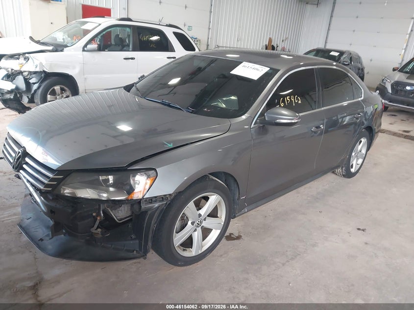 Vin: 1vwbh7a39cc097072, lot: 46653861, volkswagen passat 2.5l se 20122