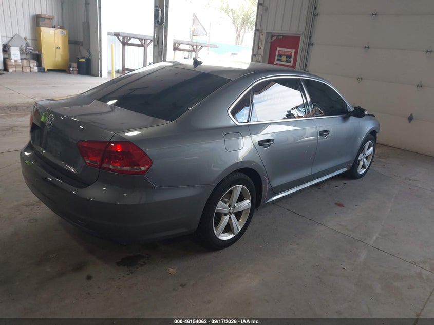 Vin: 1vwbh7a39cc097072, lot: 46653861, volkswagen passat 2.5l se 20124