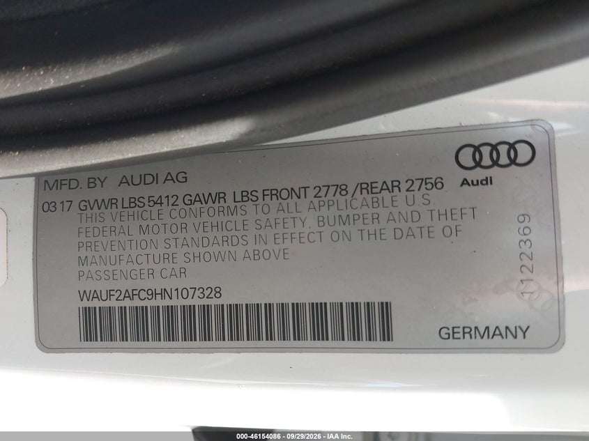 2017 AUDI A6 3.0T PREMIUM PLUS · Photo 9