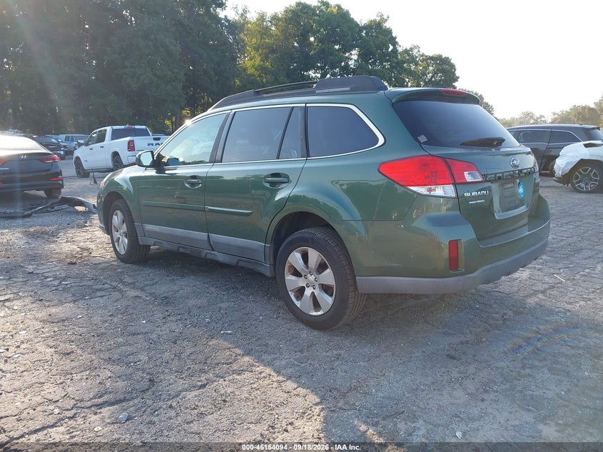 Vin: 4s4brccc0a3342212, lot: 46653893, subaru outback 2.5i premium 20103
