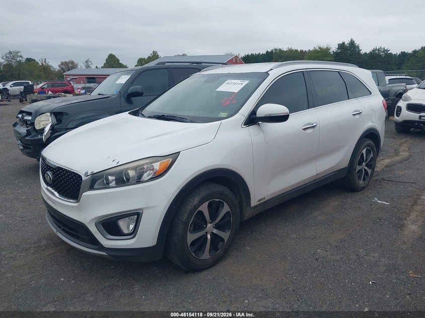 Vin: 5xyphda15gg011764, lot: 46653917, kia sorento 2.0t ex 20162