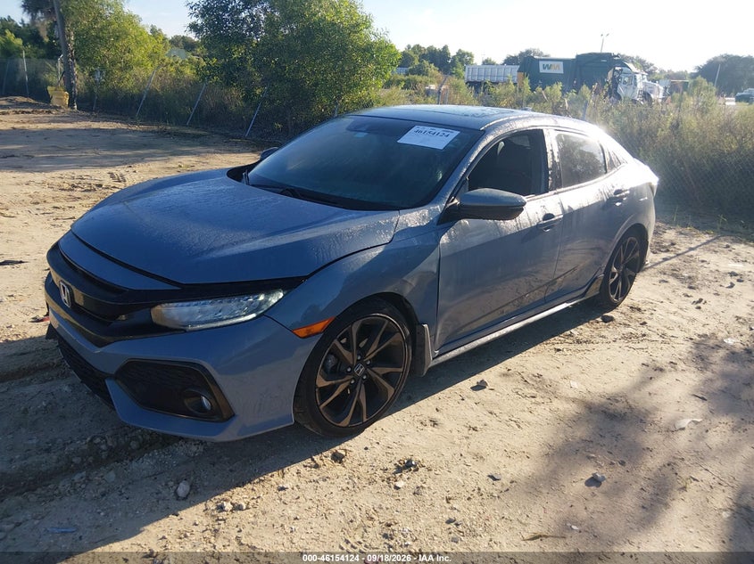 Vin: shhfk7h96ku209018, lot: 46653923, honda civic sport touring 20192