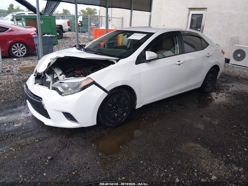 Vin: 2t1burhe4fc325427, lot: 46653948, toyota corolla le 20152