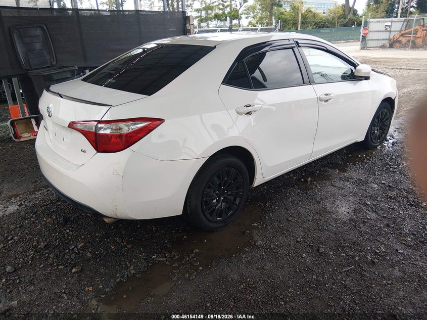Vin: 2t1burhe4fc325427, lot: 46653948, toyota corolla le 20154
