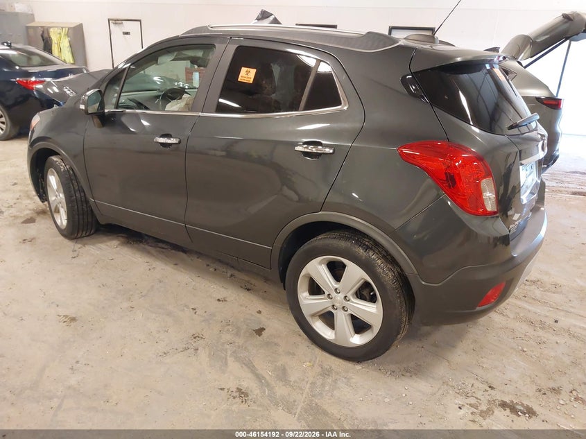 Vin: kl4cjbsb6gb516134, lot: 46653991, buick encore convenience 20163