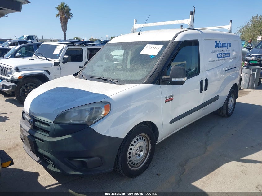 Vin: zfberfat5g6b47029, lot: 46654018, ram promaster city tradesman 20162