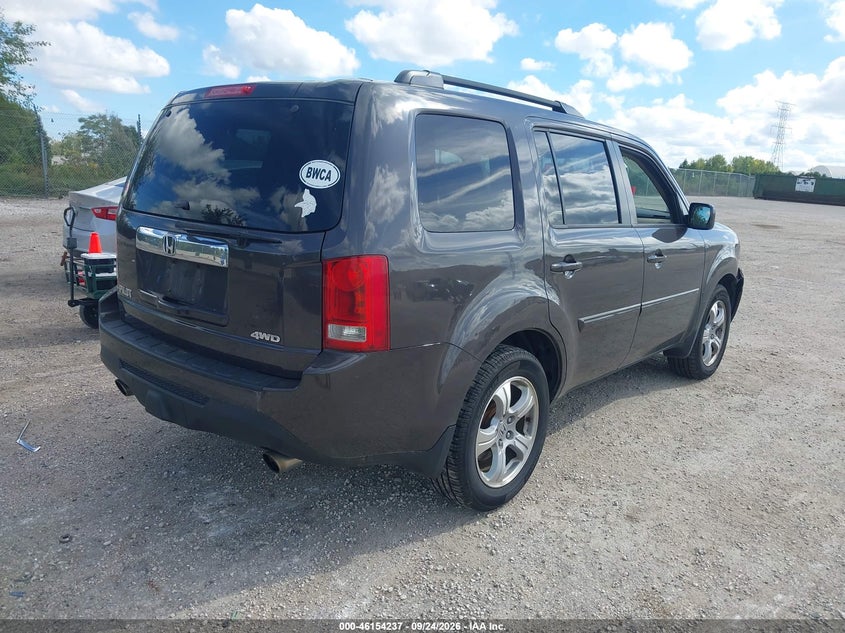 Vin: 5fnyf4h53eb031101, lot: 46654036, honda pilot ex-l 20144