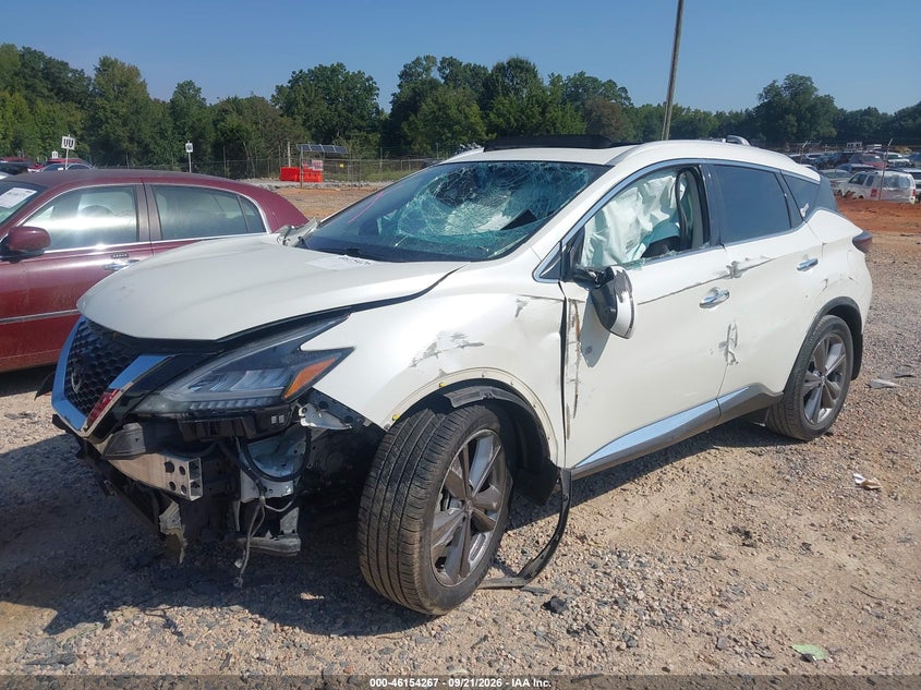 Vin: 5n1az2dj4mc123664, lot: 46654066, nissan murano platinum 20212