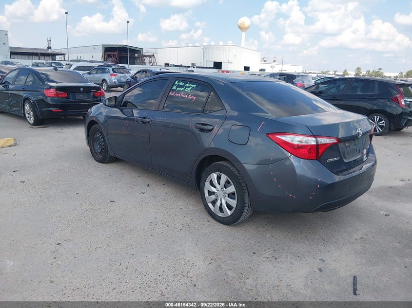 Vin: 5yfburhe7fp270052, lot: 46654141, toyota corolla le 20153
