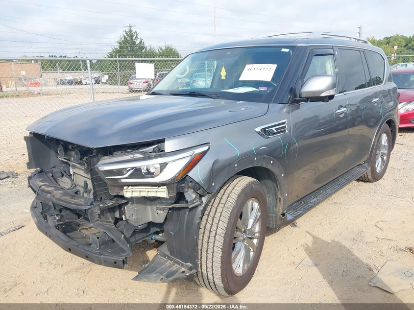 Vin: jn8az2af1m9716372, lot: 46654171, infiniti qx80 luxe 20212