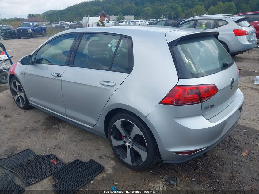 Vin: 3vw4t7au2gm031368, lot: 46654198, volkswagen golf gti se 4-door 20163