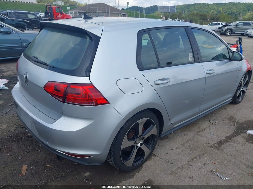 Vin: 3vw4t7au2gm031368, lot: 46654198, volkswagen golf gti se 4-door 20164