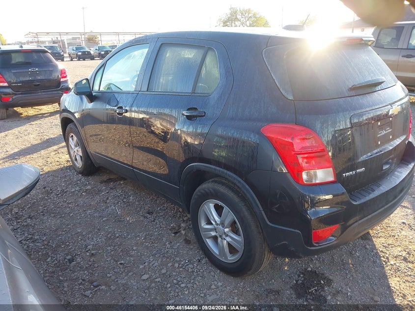 Vin: kl7cjnsm5nb515804, lot: 46654205, chevrolet trax awd ls 20223