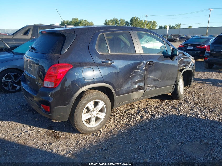 Vin: kl7cjnsm5nb515804, lot: 46654205, chevrolet trax awd ls 20224