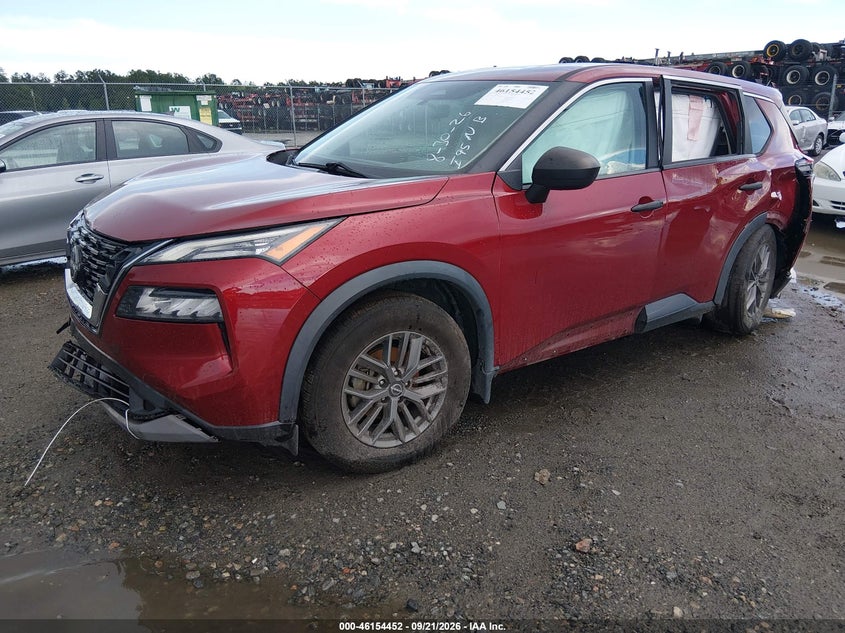 Vin: 5n1bt3aa4pc809871, lot: 46654251, nissan rogue s fwd 20232