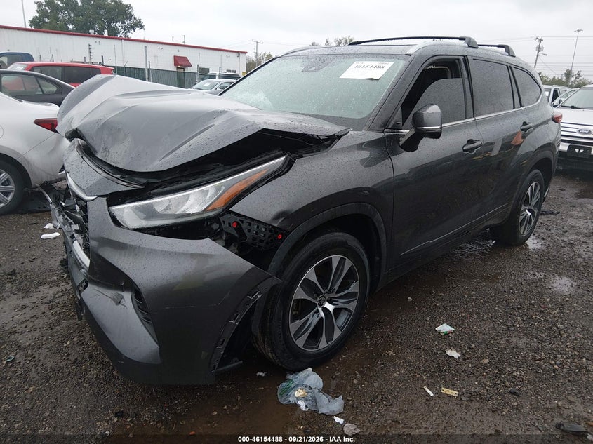 Vin: 5tdgzrah3ls003490, lot: 46654287, toyota highlander xle 20202