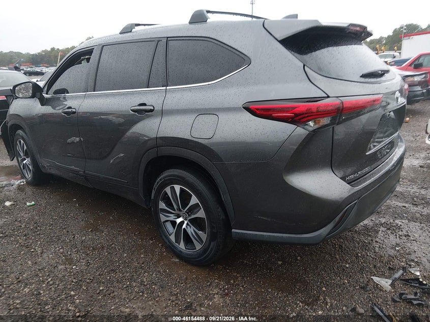 Vin: 5tdgzrah3ls003490, lot: 46654287, toyota highlander xle 20203