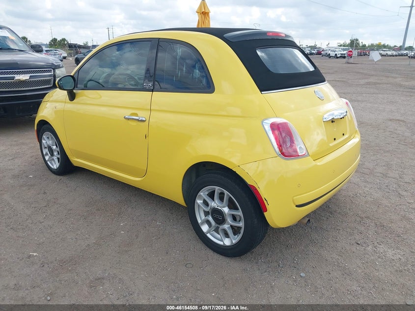 Vin: 3c3cffdr9ct120155, lot: 46654307, fiat 500c pop 20123