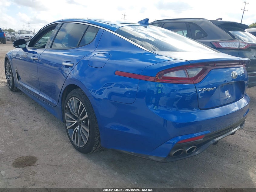Vin: knae25la8j6033289, lot: 46654331, kia stinger premium 20183