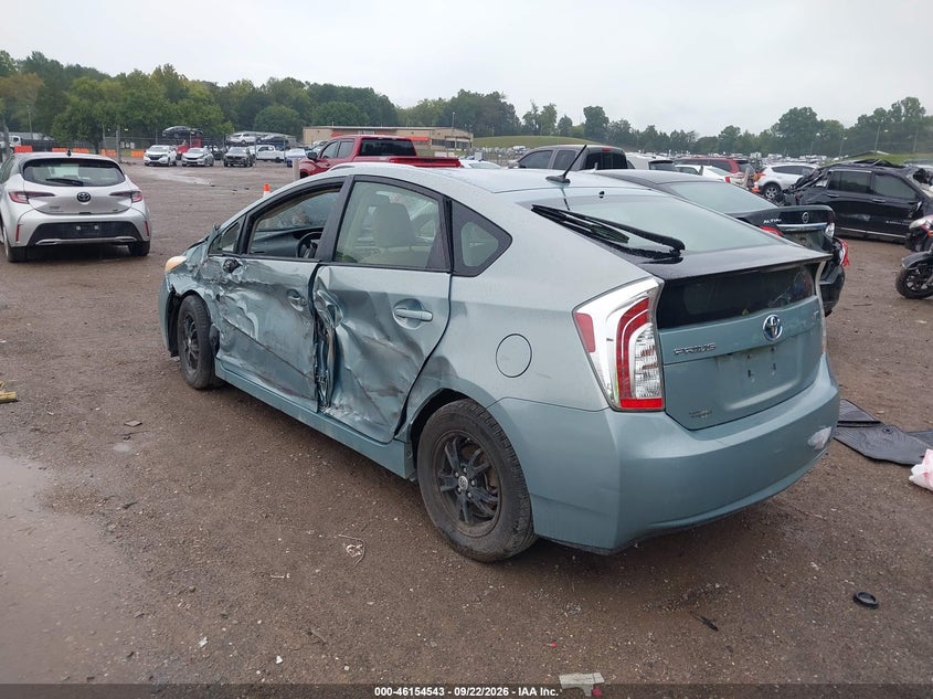 Vin: jtdkn3du4d1656971, lot: 46654342, toyota prius four 20133