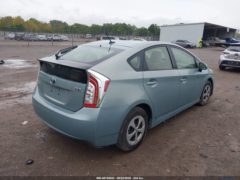Vin: jtdkn3du4d1656971, lot: 46654342, toyota prius four 20134